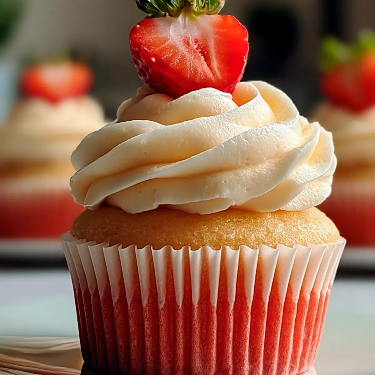 Erdbeer Cupcakes