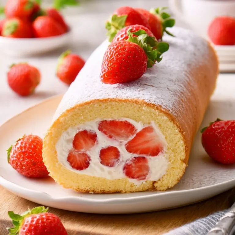 Erdbeer Sahne Rolle