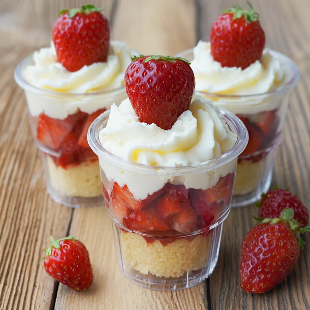 Erdbeer Shortcake Becher