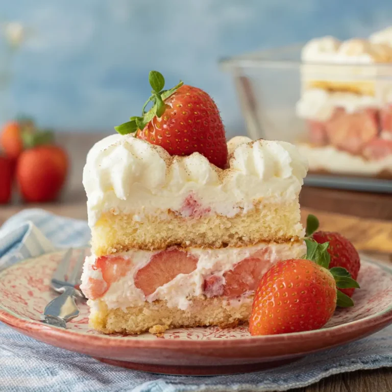 Erdbeer Tiramisu mit Mascarpone & Sahne