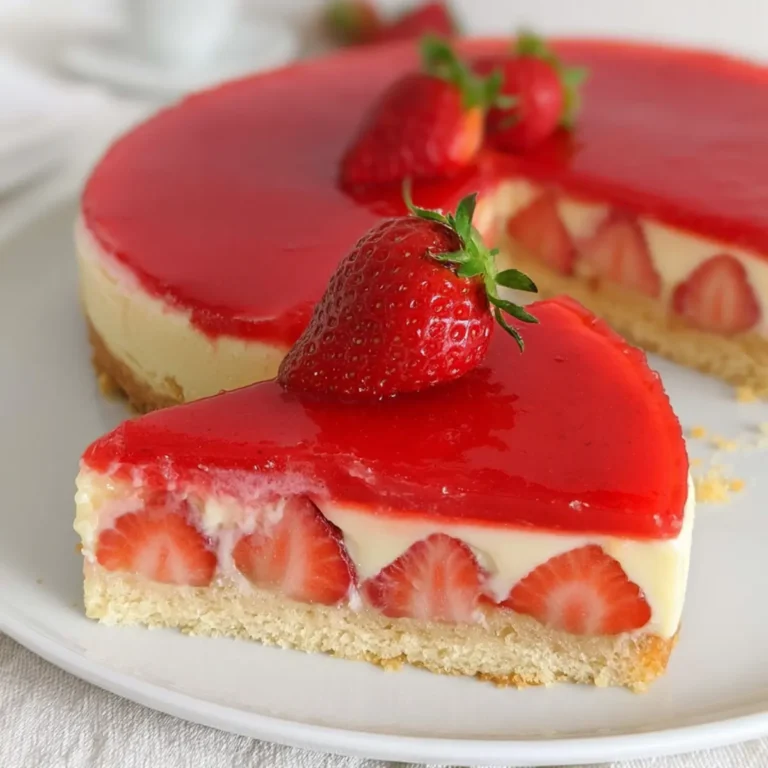 Erdbeerkuchen mit Puddingcreme