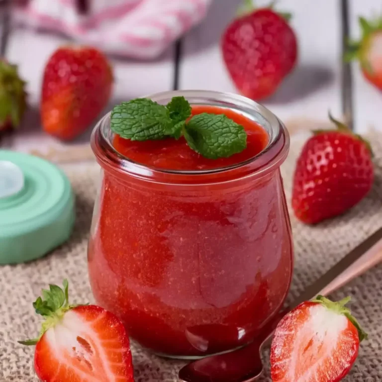 Erdbeermarmelade mit Minze
