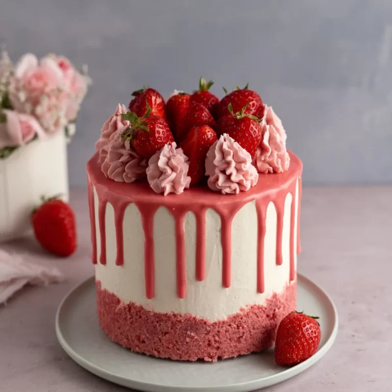 Erdbeertorte mit Drip