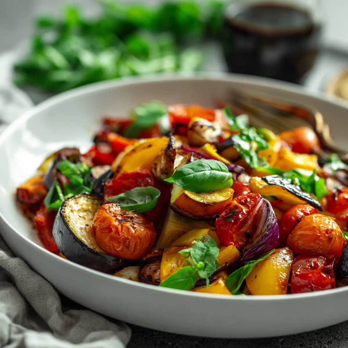 Gerösteter Gemüsesalat mit Balsamico