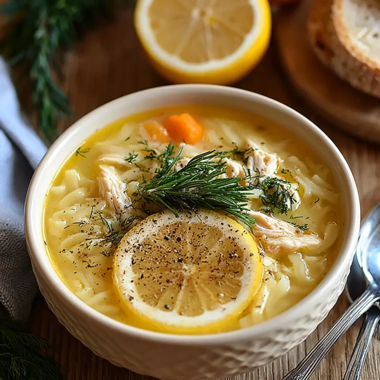 Griechische Zitronen Hähnchensuppe