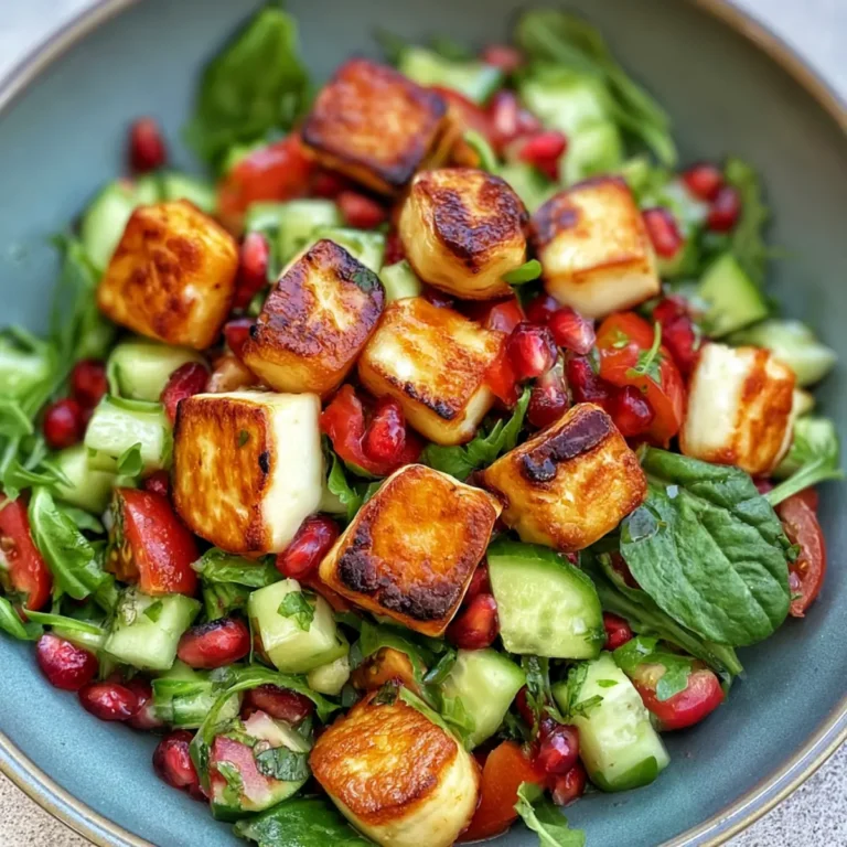Halloumi Granatapfel Salat