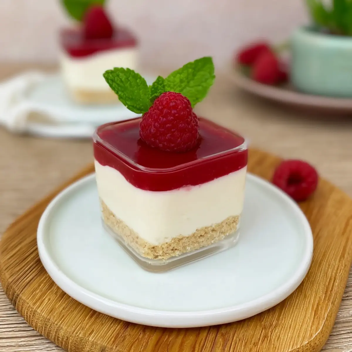 Himbeer Cheesecake im Glas