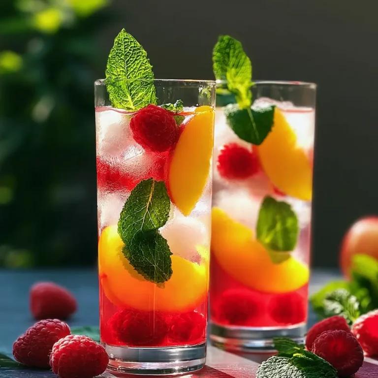 Himbeer Pfirsich Limonade