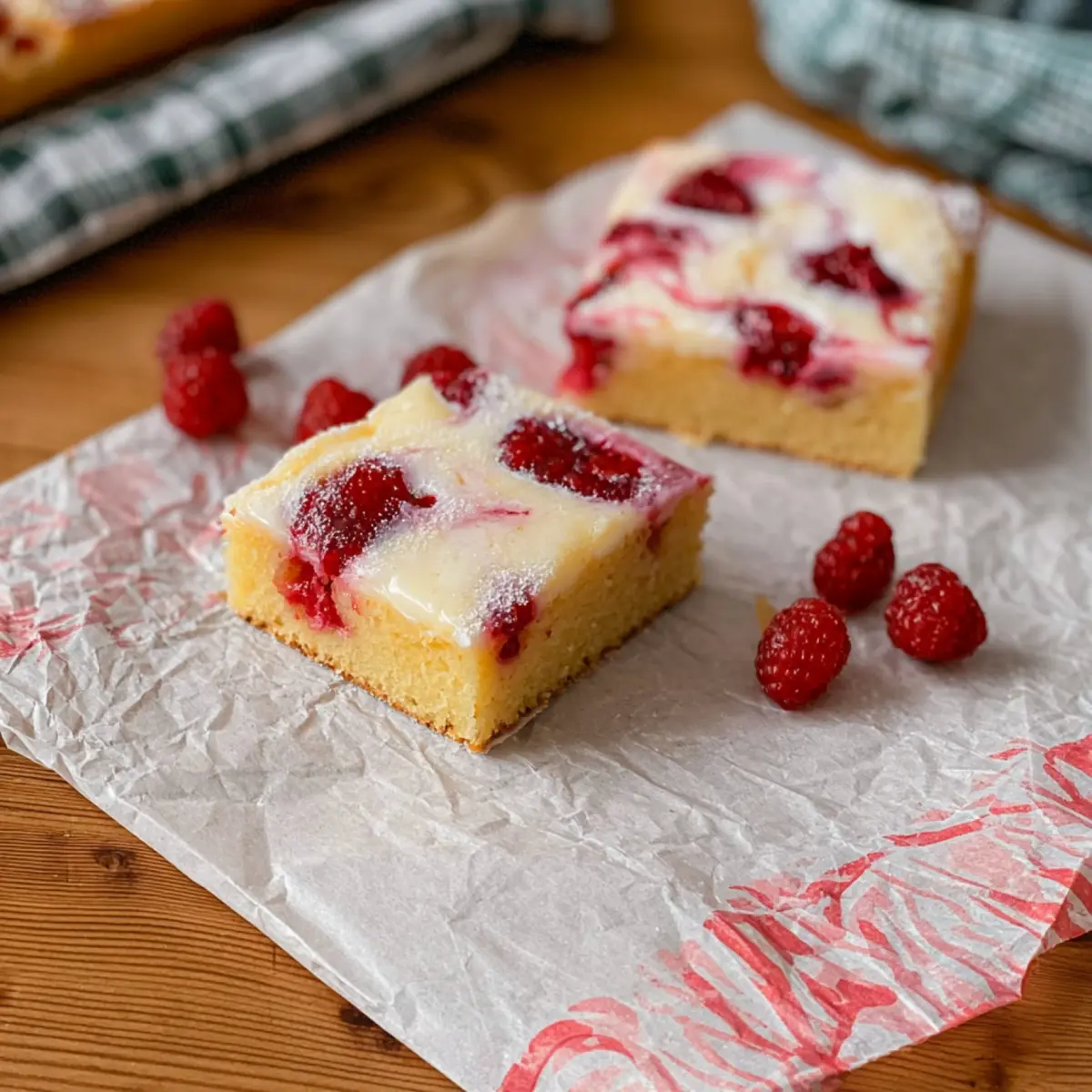 Himbeer Zitronenkuchen vom Blech