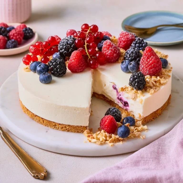 Joghurt Beerentorte ohne Backen