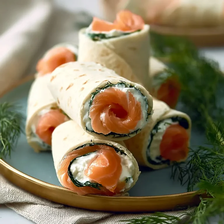 Kleine Räucherlachs Röllchen
