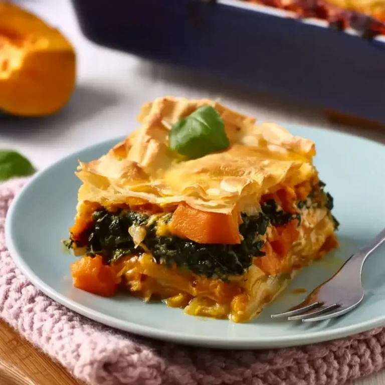 Kürbis-Spinat-Lasagne