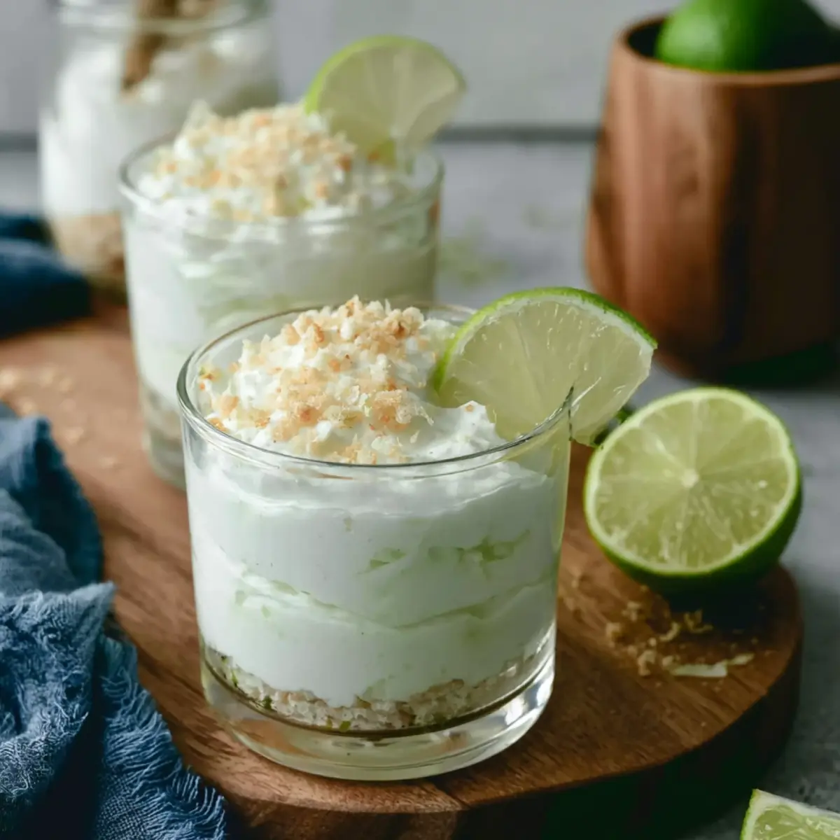 Limetten Mousse mit Joghurt