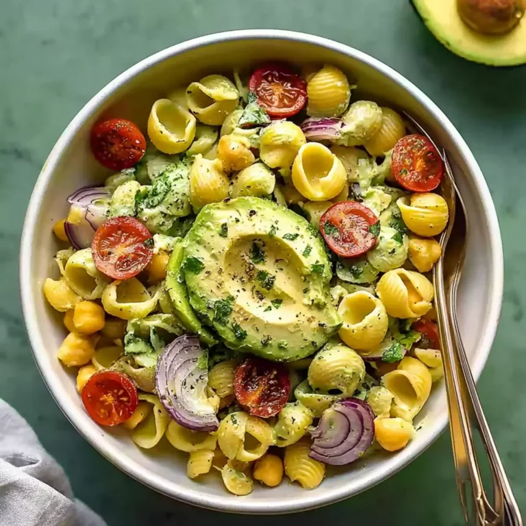 Milchfreier Avocado Nudelsalat