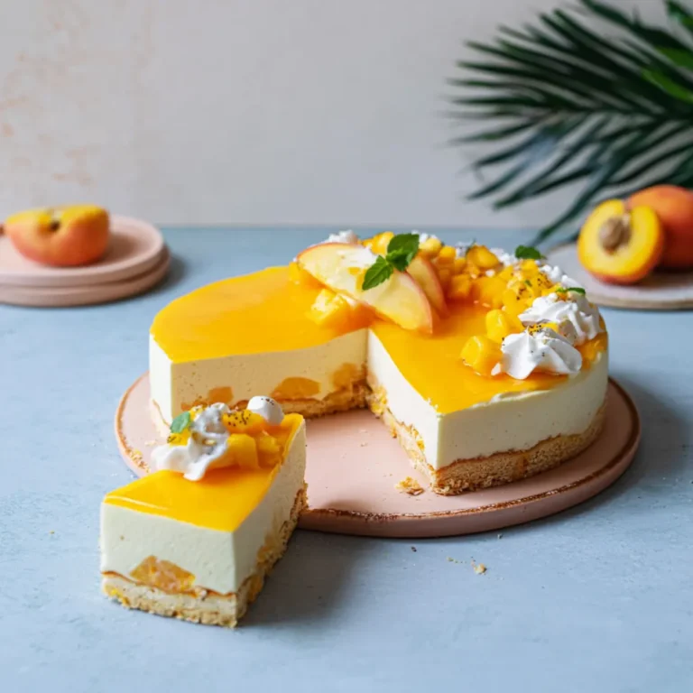 Solero Windbeutel Torte mit Maracuja und Pfirsich