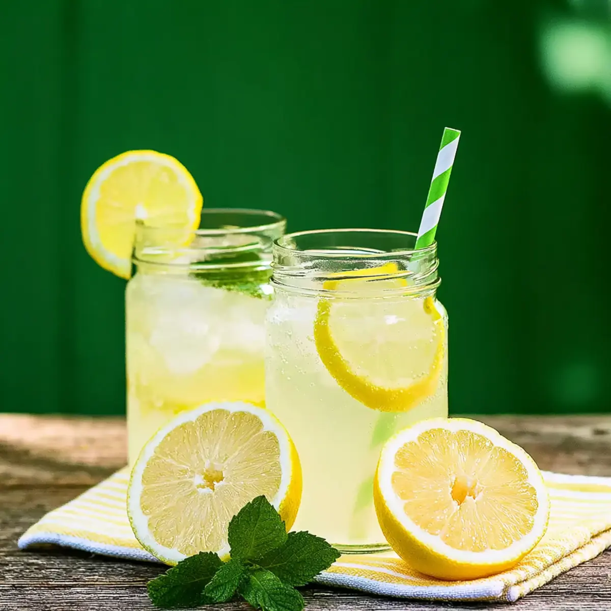 Sprudelnde Limonade