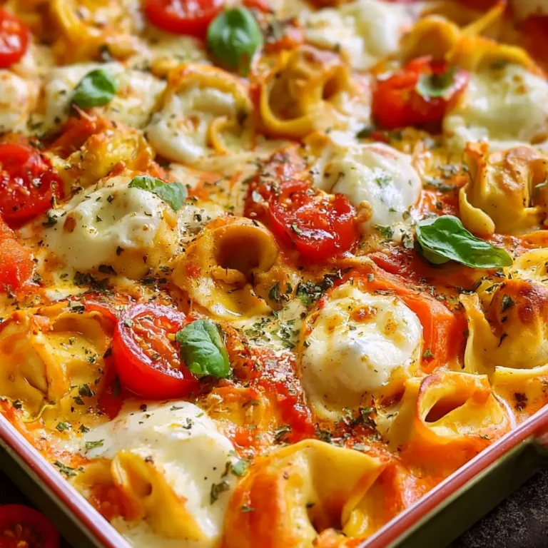 Tortellini Auflauf mit Tomaten & Mozzarella