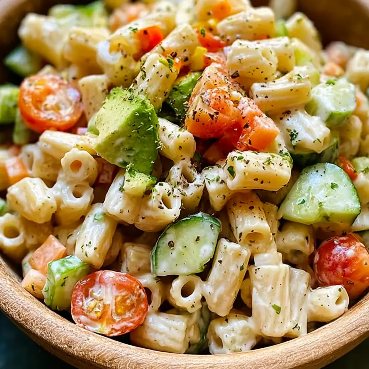 Veganer Nudelsalat ohne Mayo