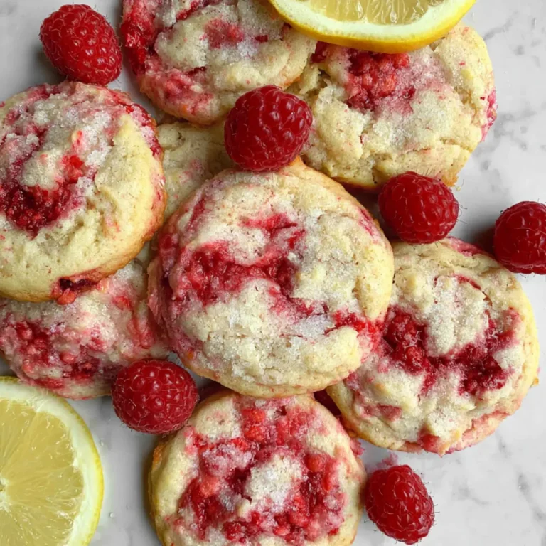 Zitronen Himbeer Cookies