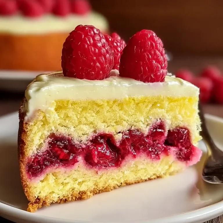 Zitronen Himbeer Kuchen