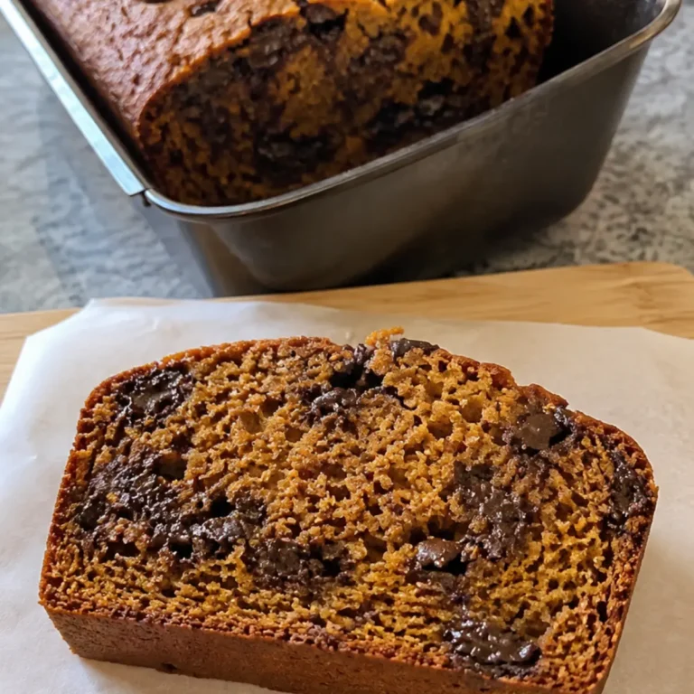 3 Ingredient Pumpkin Chocolate Chip Bread