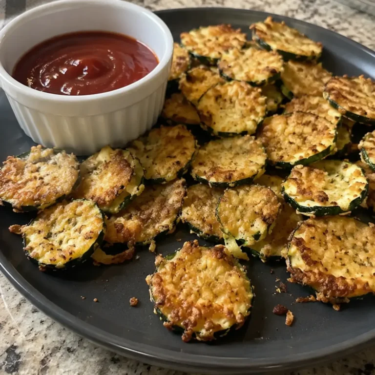 Air Fryer Parmesan Zucchini Crisps