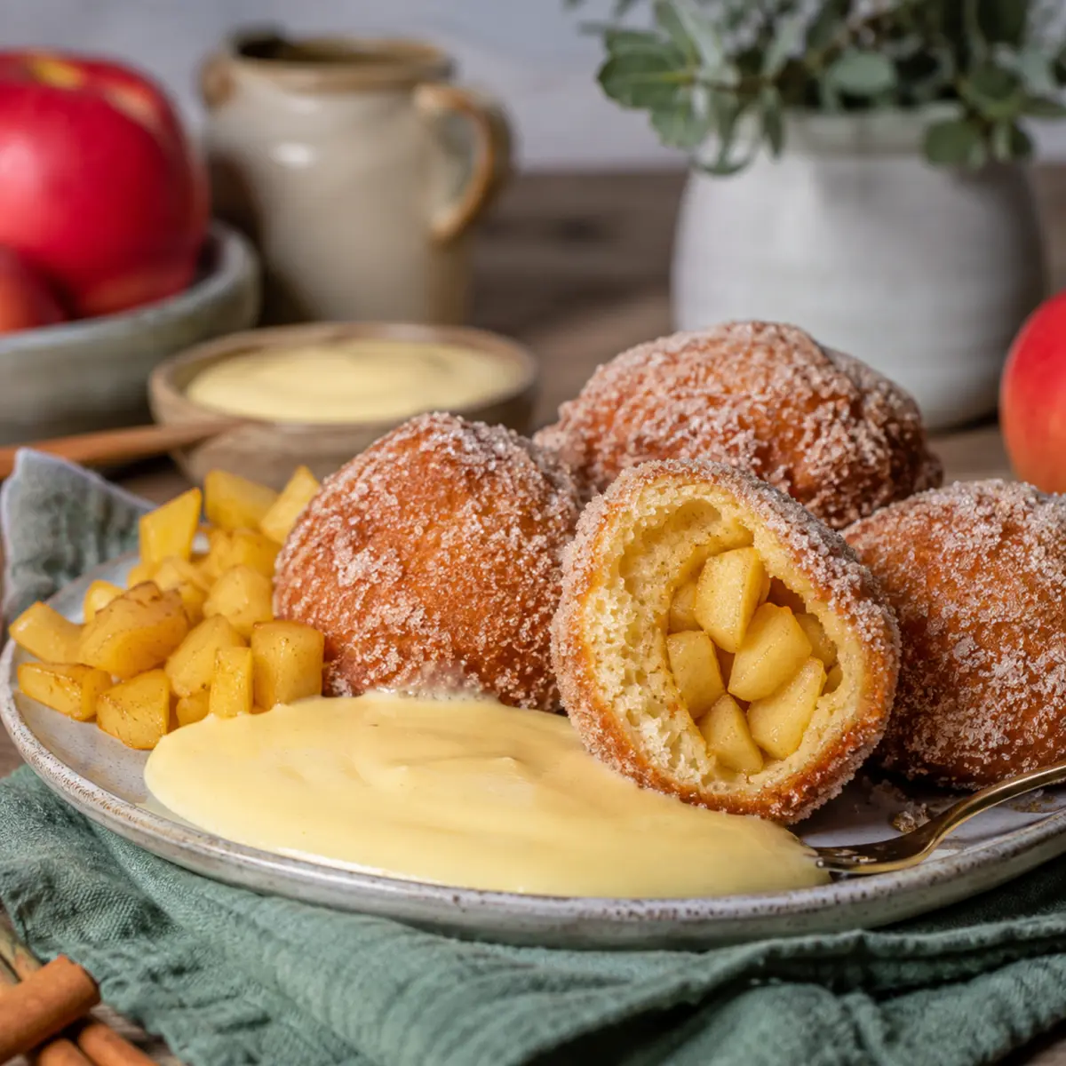 Apfelkuchen-Bällchen