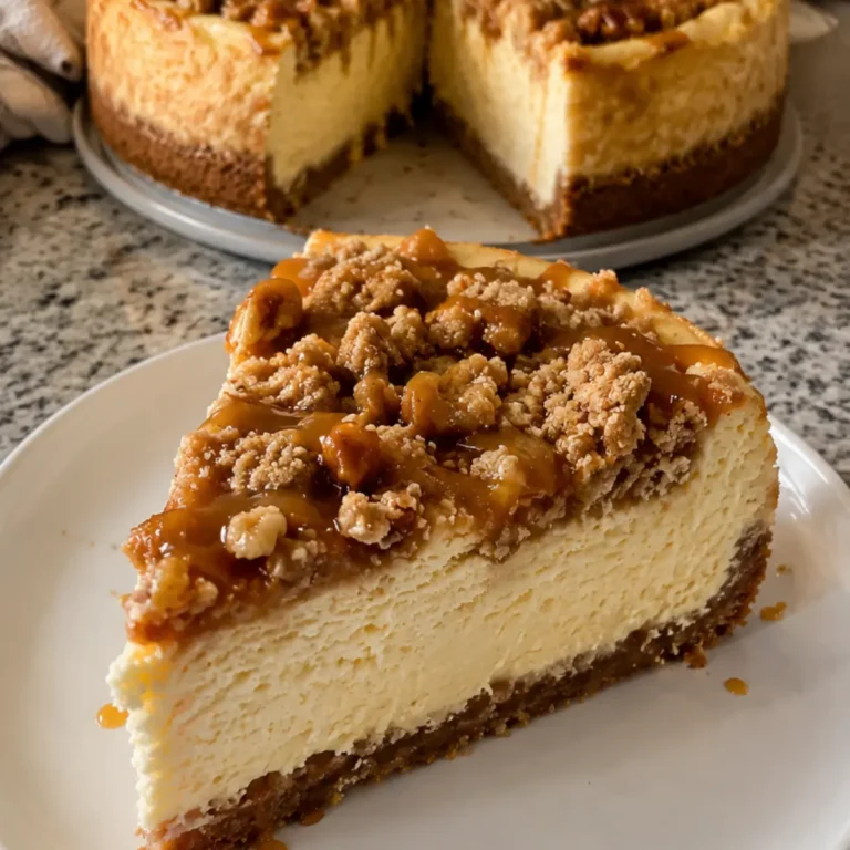 Apple Crumble Cheesecake