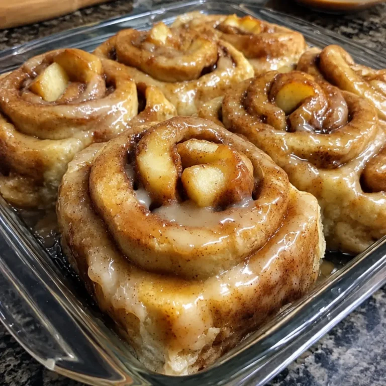 Apple Pie Stuffed Cinnamon Rolls
