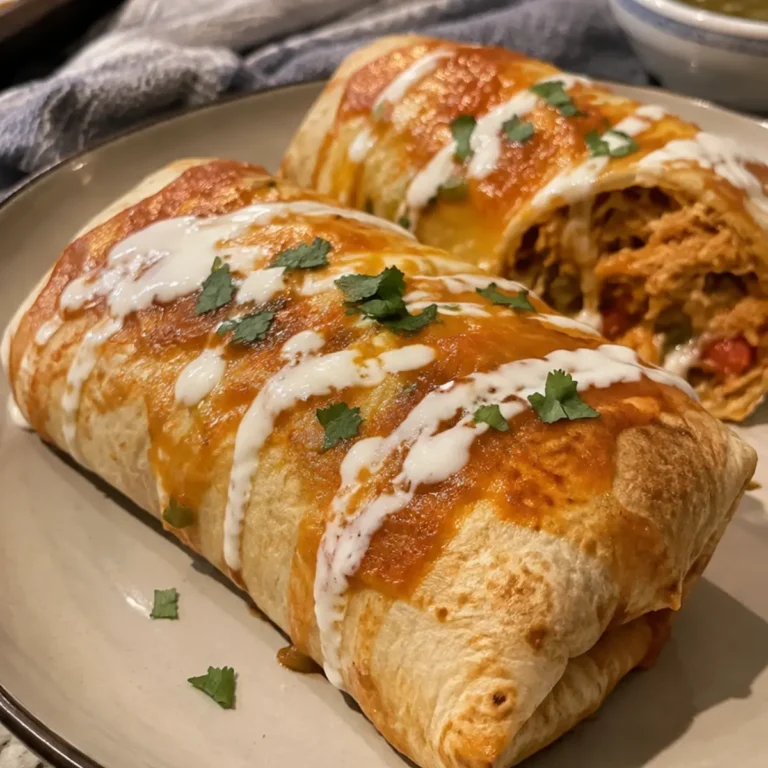 Baked Chicken Chimichangas