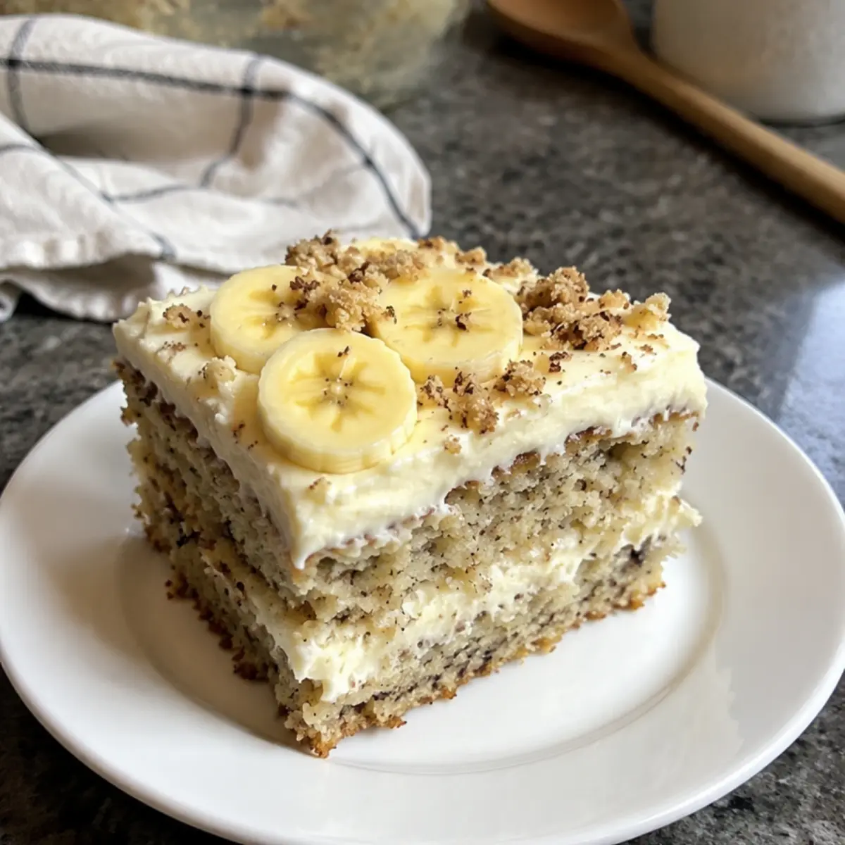 Banana Bread Cake with Cream Cheese Frosting