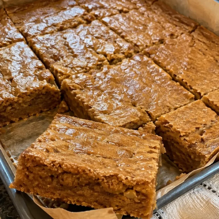Brown Butter Pumpkin Blondies