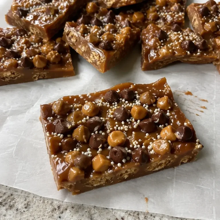 Caramel Butterscotch & Chocolate Chip Crunch Bark