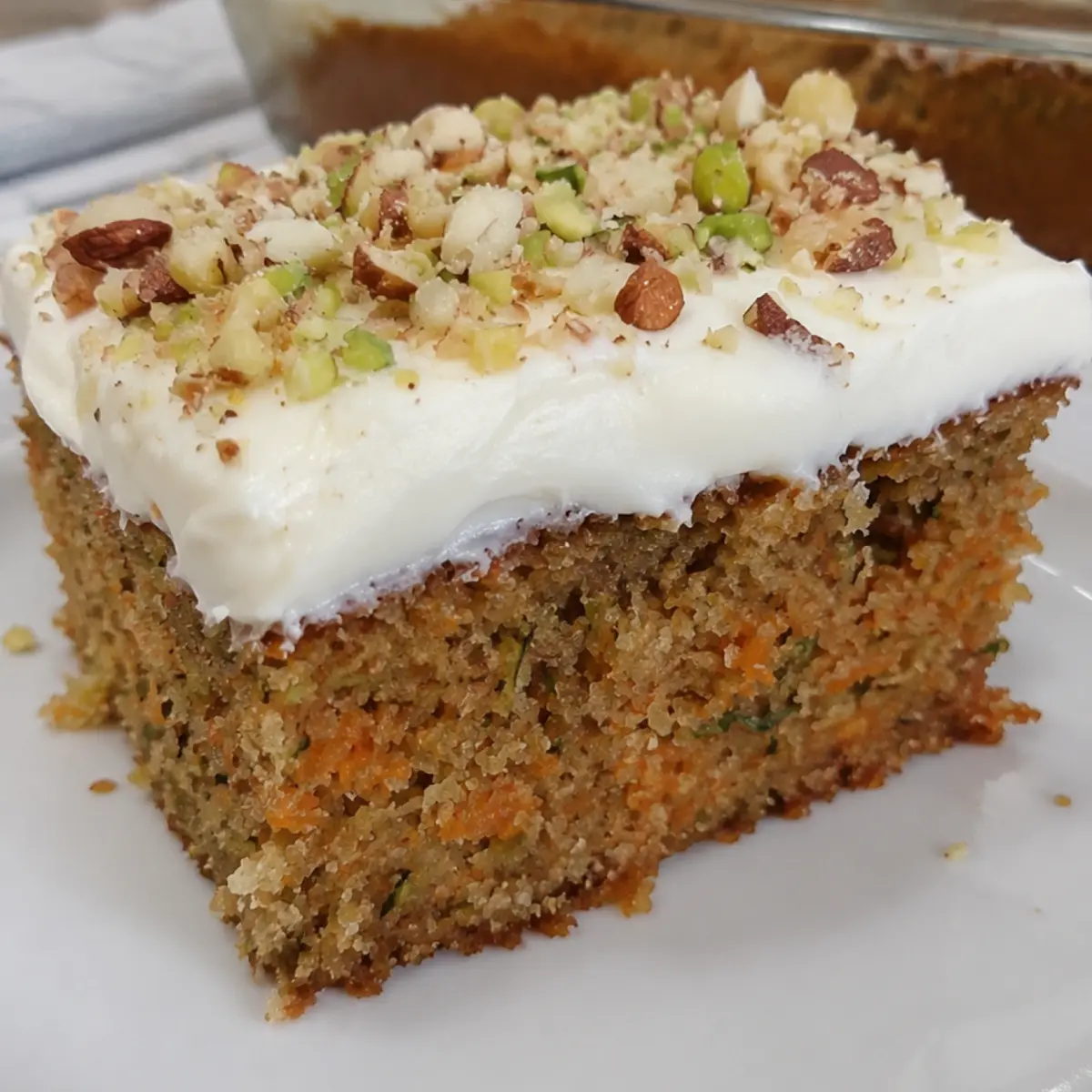 Carrot Zucchini Cake with Cream Cheese Frosting