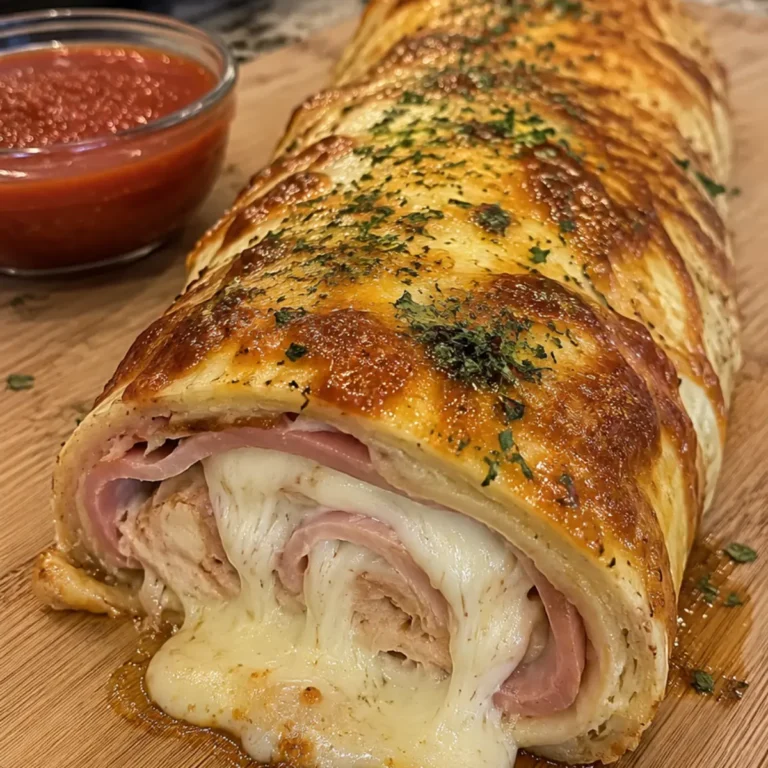 Chicken Cordon Bleu Stromboli Recipe
