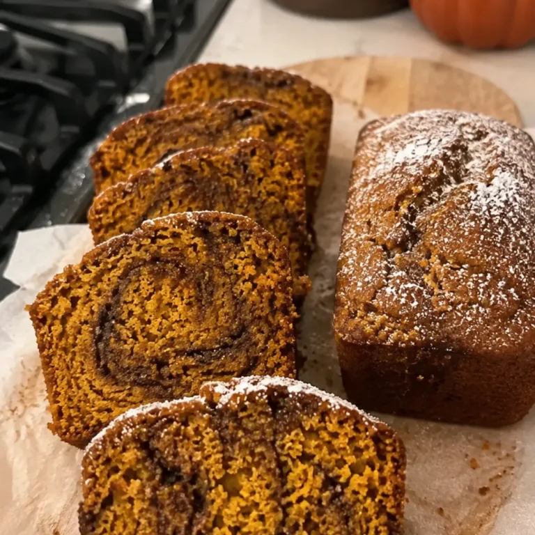 Cinnamon Swirl Pumpkin Bread Mini Loaves