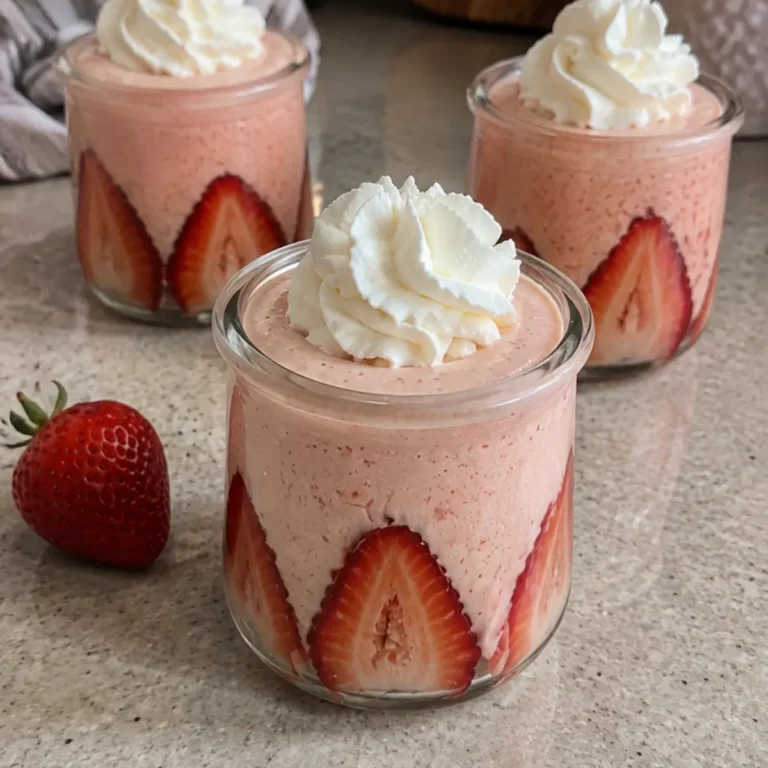 Creamy Strawberry Mousse