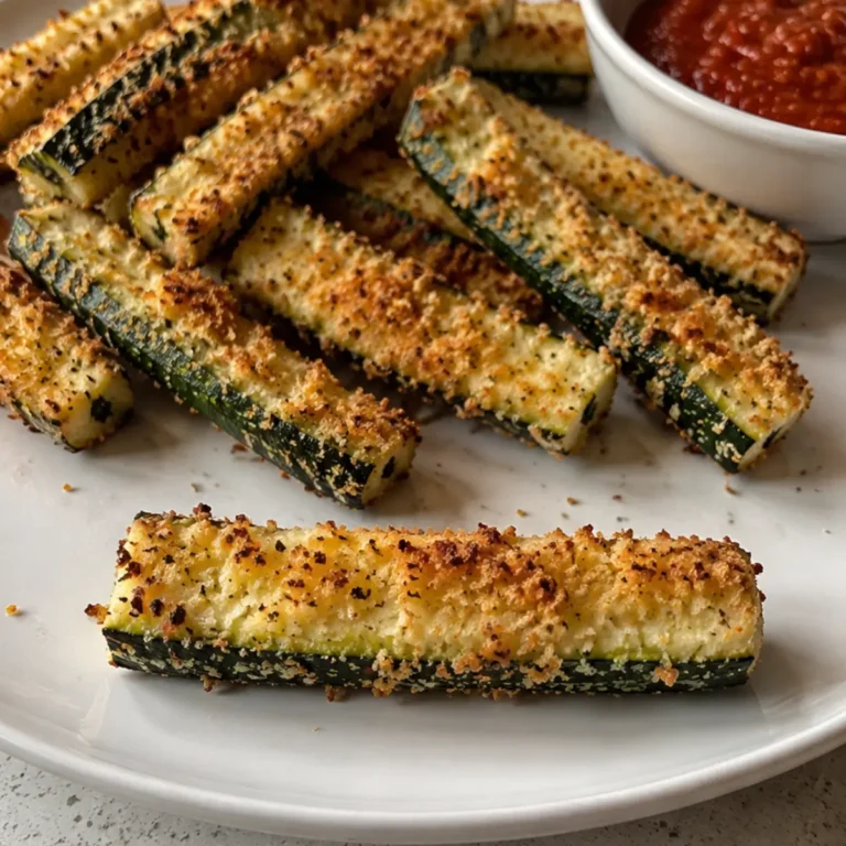 Crunchy Garlic-Parmesan Zucchini Sticks