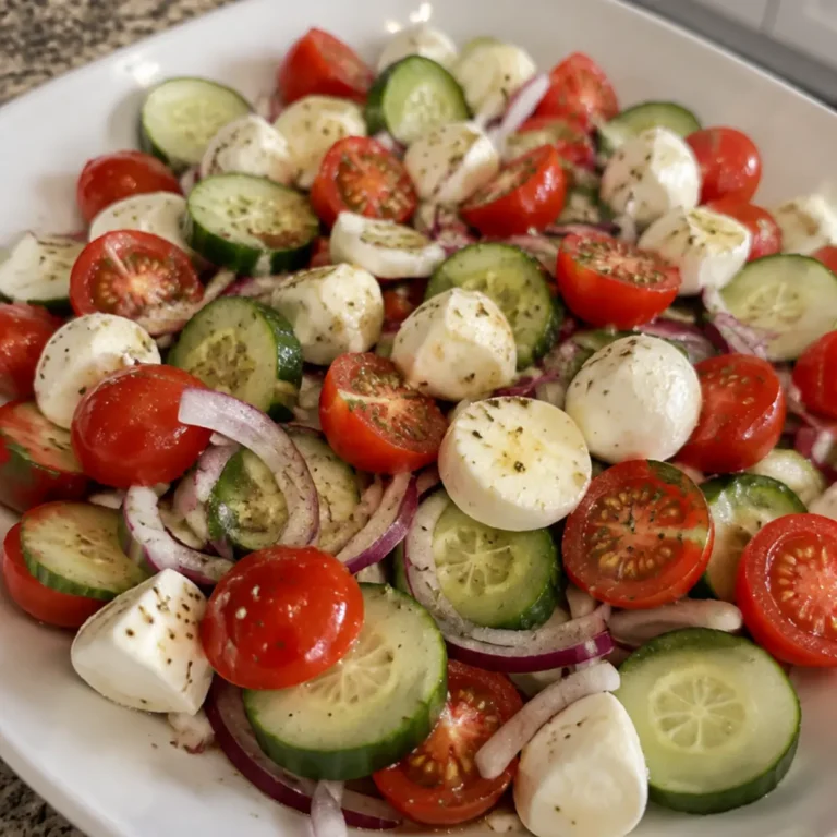 Cucumber Caprese Salad