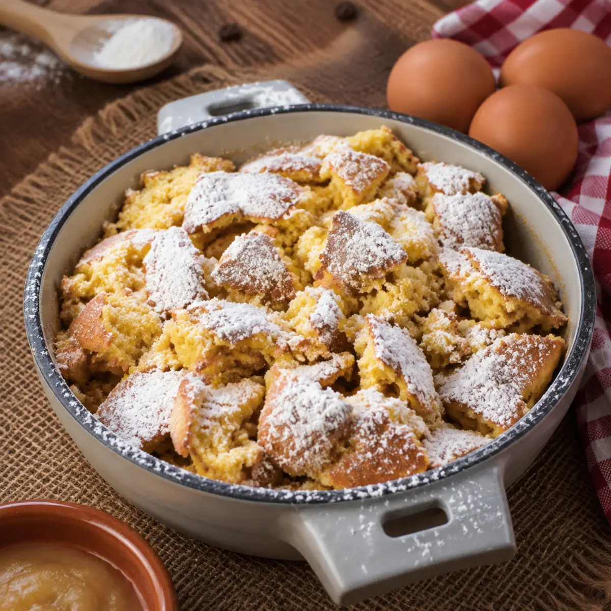 Kaiserschmarrn aus der Heißluftfritteuse