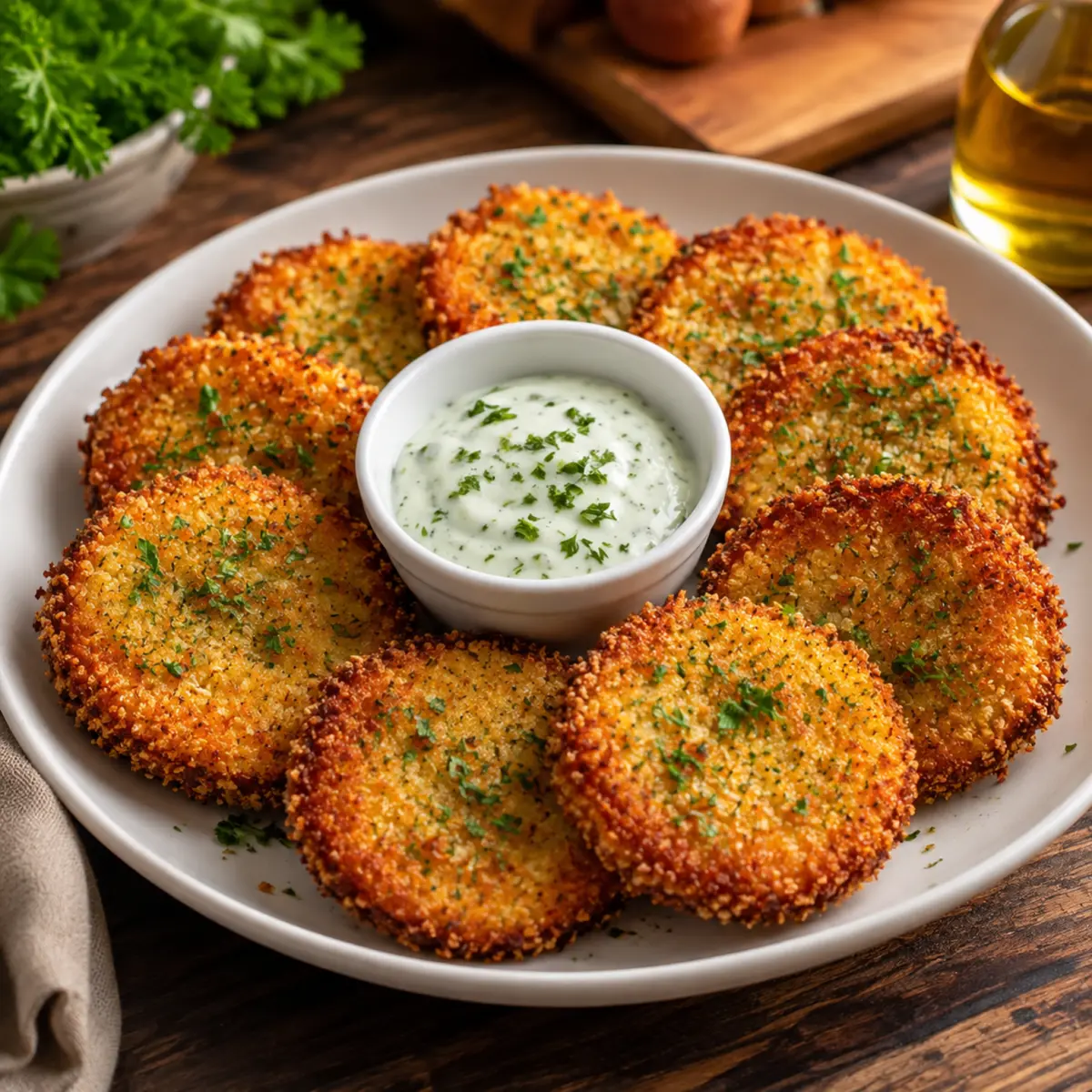 Knusprige Kohlrabi Schnitzel Airfryer
