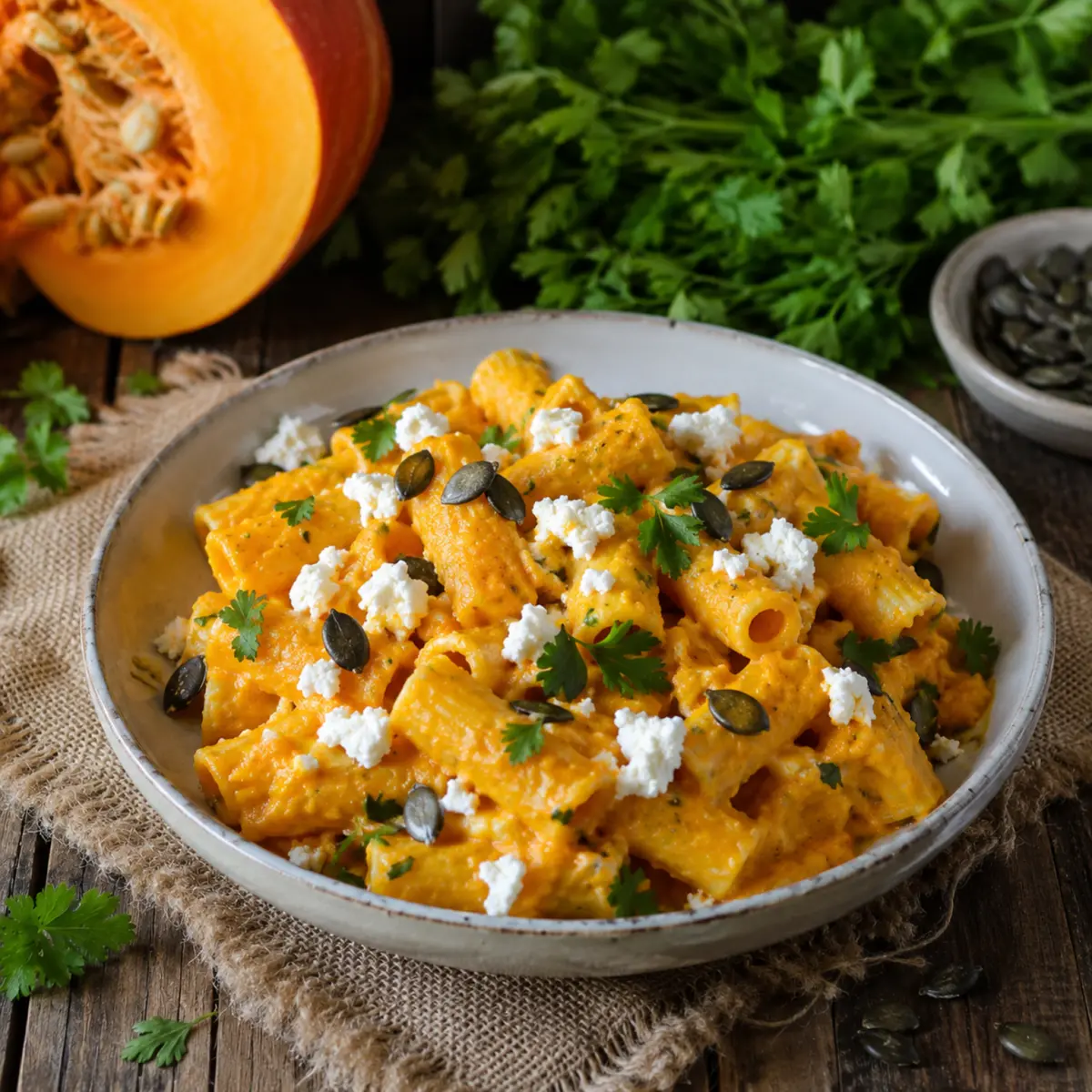 Kürbis-Pastasauce