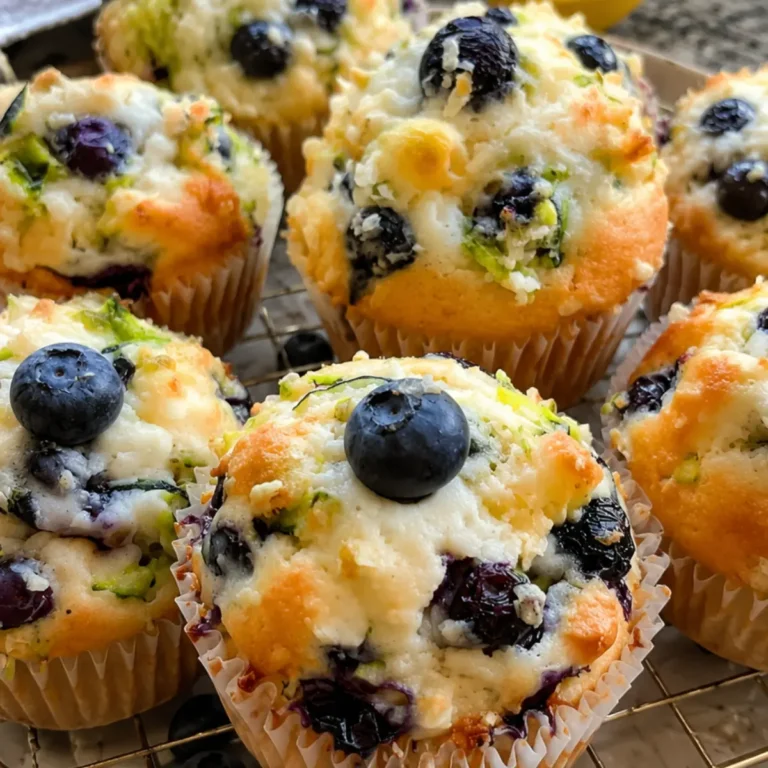 Lemon Blueberry Zucchini Muffins