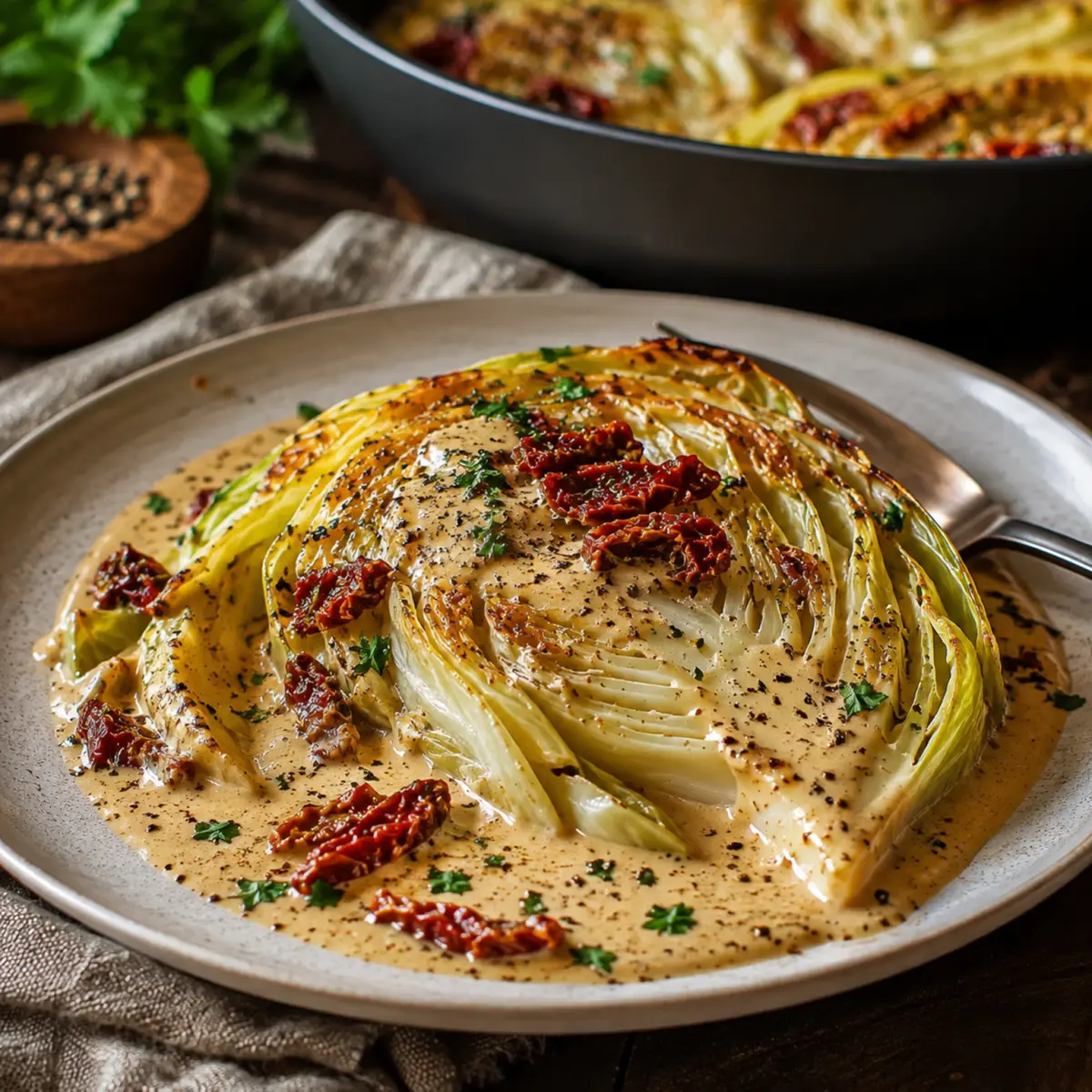 Marry-Me-Schmelzkohl in cremiger Toskana-Sauce