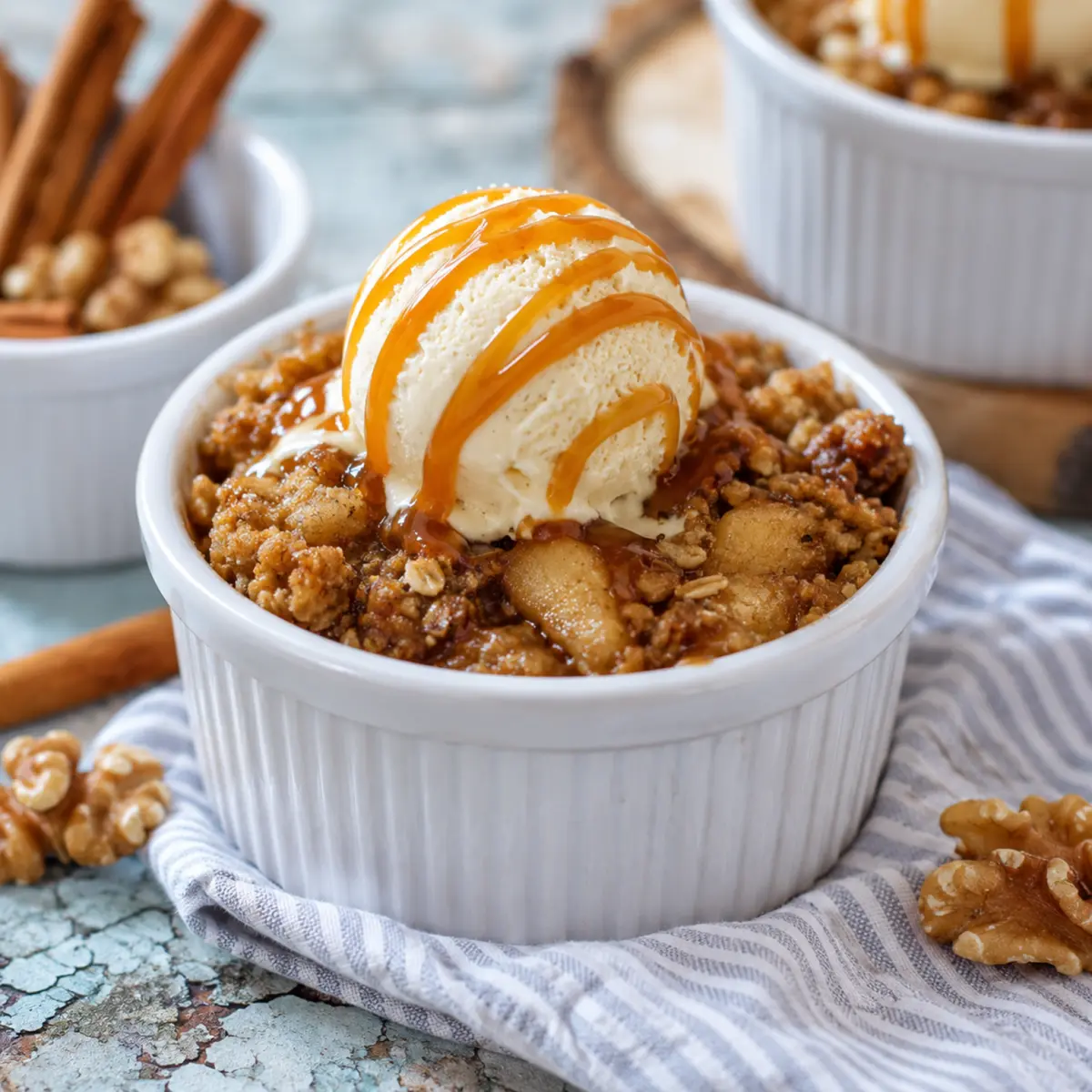 Mini-Apfel-Crumble