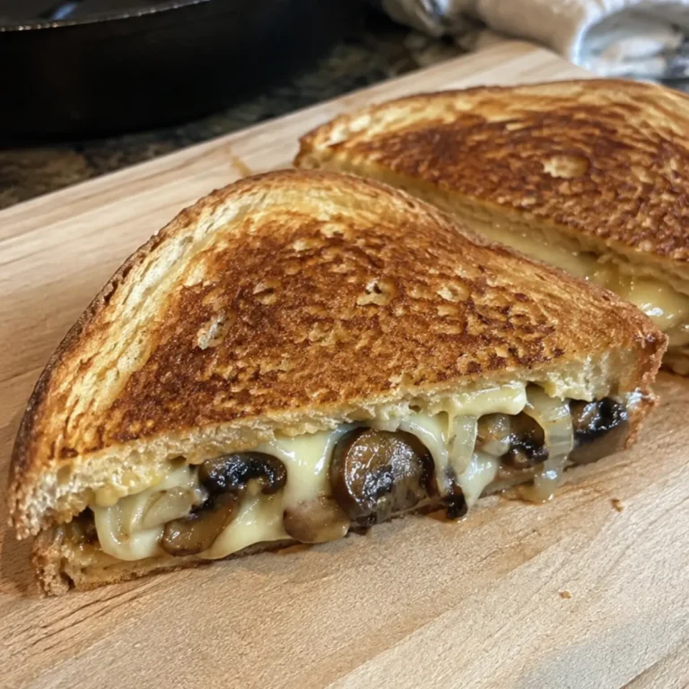 Mushroom, Onion, and Gouda Grilled Cheese Sandwiches