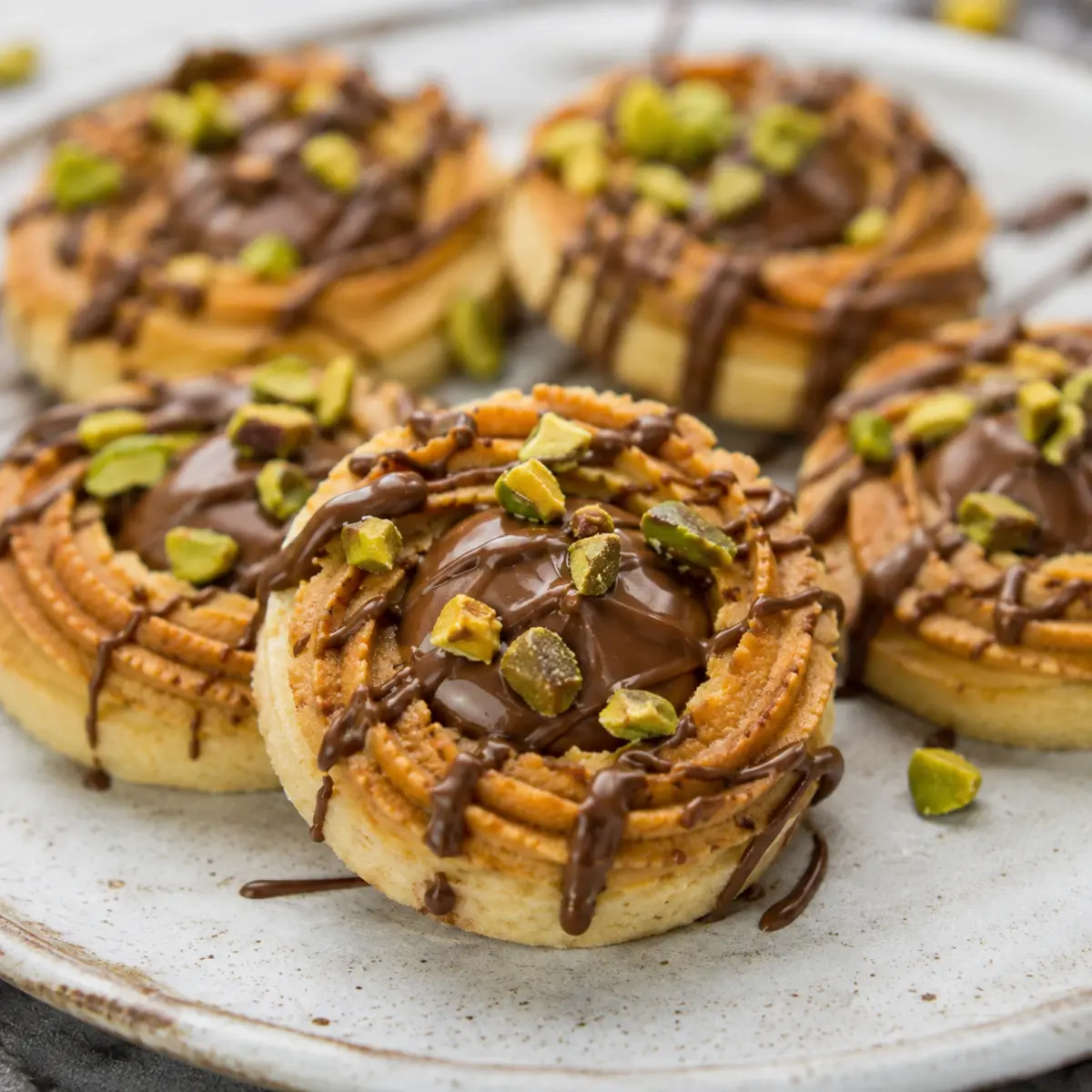 Nougat Marzipan Gebäck