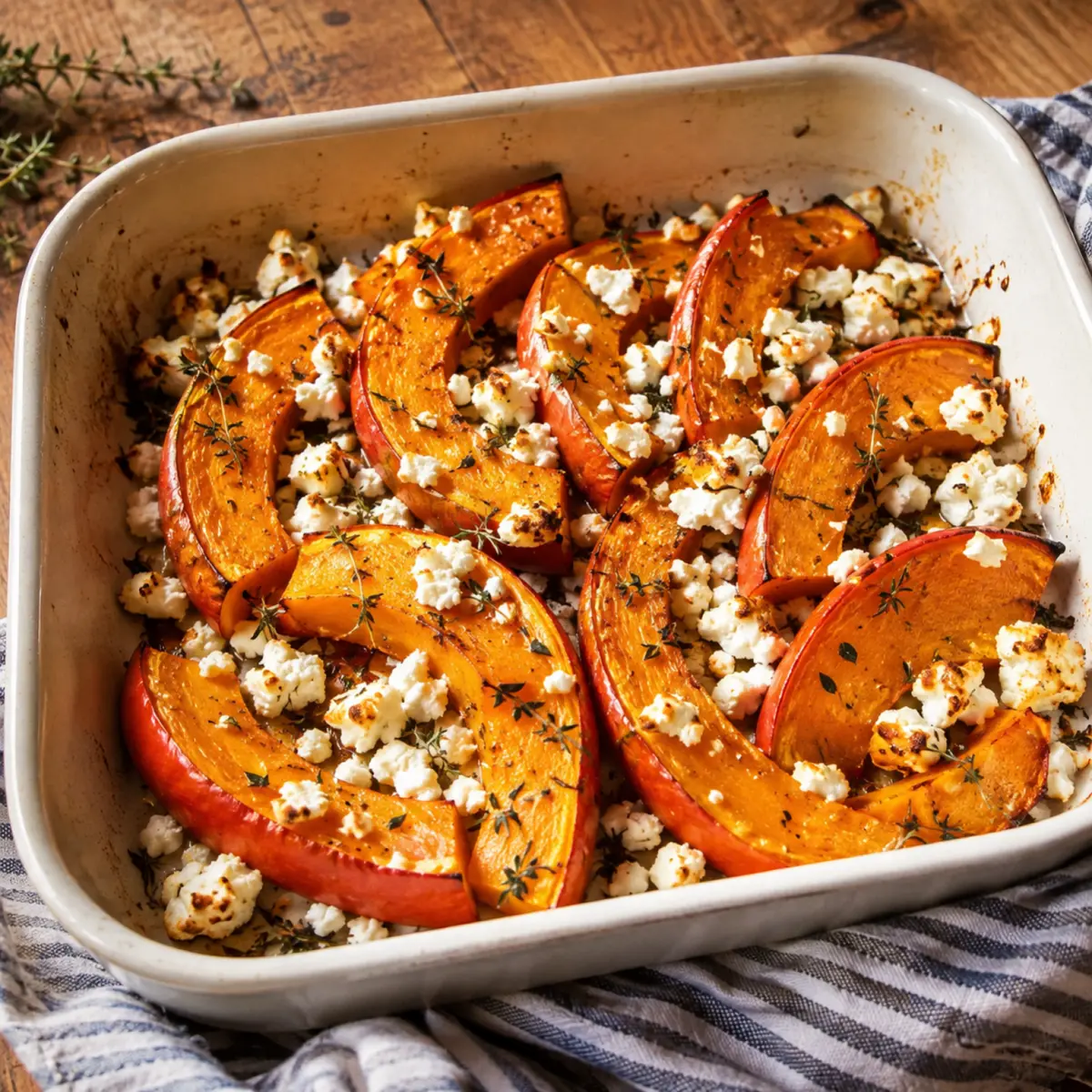 Ofenkürbis mit Feta