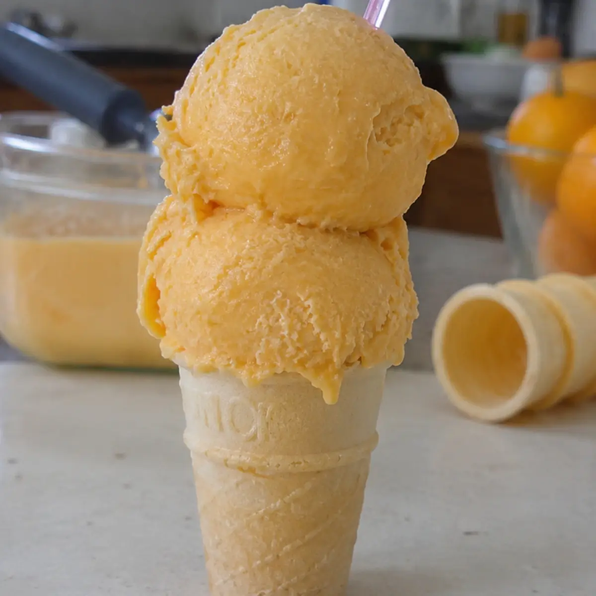 Orange Creamsicle Ice Cream