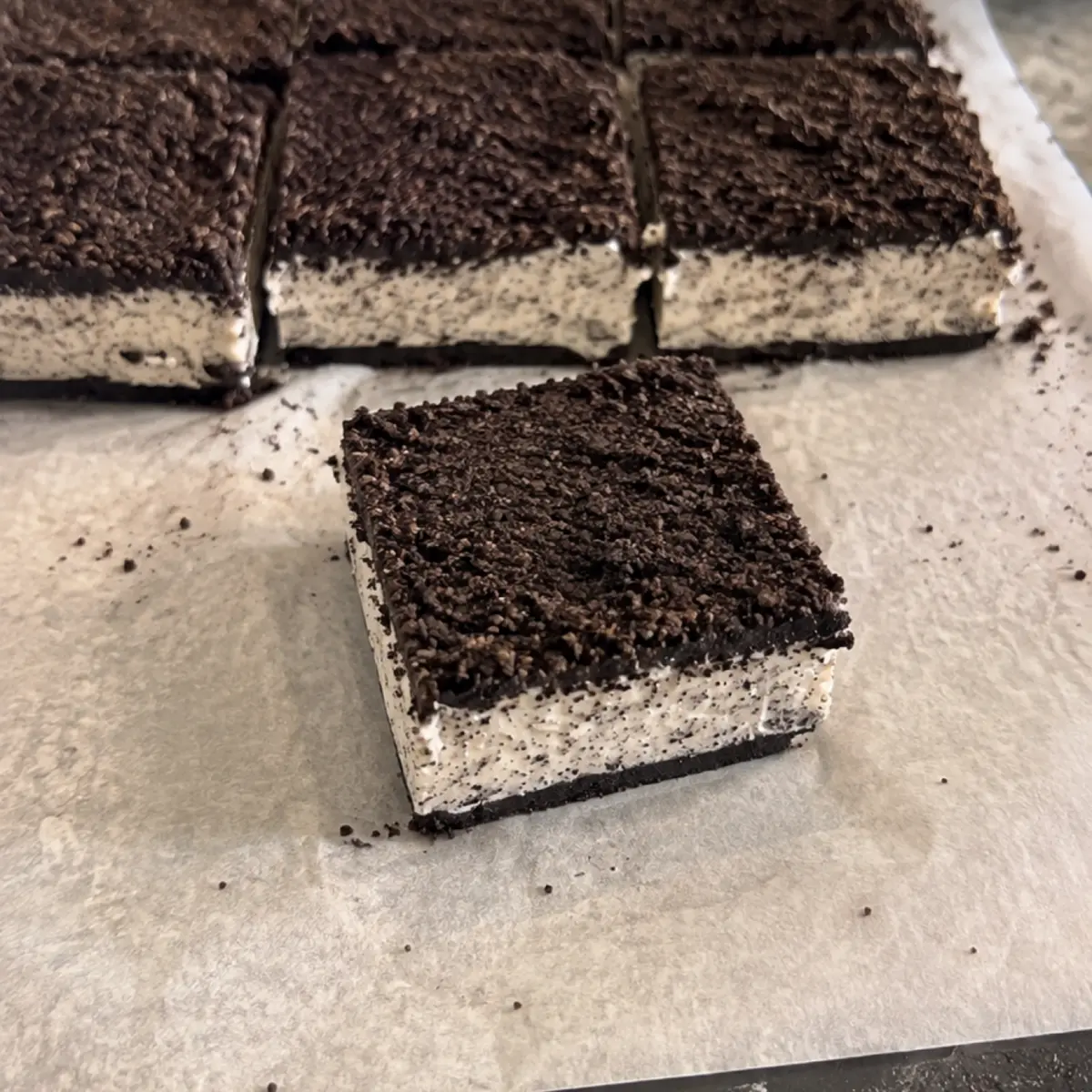 Oreo Ice Cream Sandwich Bars